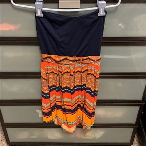 Xhiliration strapless dress with pockets!